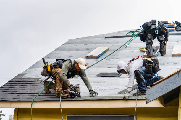 Professional Flat Roof Repair technician working in Feesburg, OH